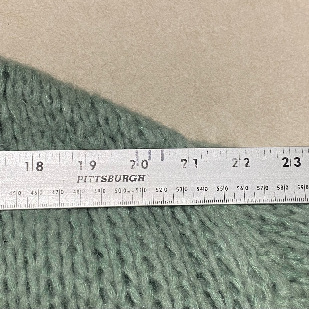 OST Cardigan Women’s Size Large Sage Green Chunky Knit Sweater Cardigan - Picture 13 of 16